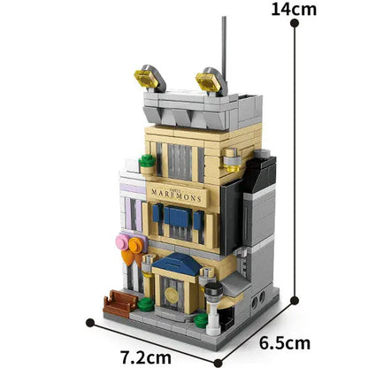 House Building Blocks Mini City Store Street View Snack Street Children's Toys Boys and Girls Gifts Compatible With Lego