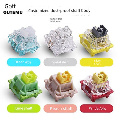 Gao Te Shaft Body Experience Pack Peach Shaft Cream Yellow Pro Silver Shaft Mechanical Keyboard Shaft Body Switch Plug-in Button