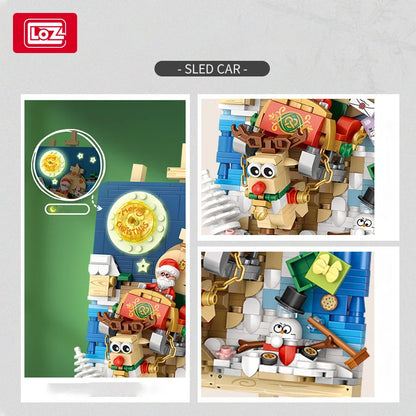 LOZ-1282 Christmas series DIY3D Christmas tree stereoscopic painting assembly model children's Christmas building blocks