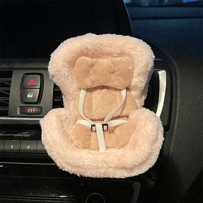 Hot Labubu Doll Car Seat Car Outlet Decorative Aromatherapy Cartoon Ornament Kawaii Model Doll Car Decoration Girl Surprise Gift