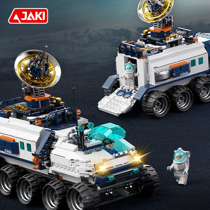 JAKI Exploration Space Series Dawn Interstellar Exploration Vehicle Collection Level Assembly Blocks Toy Birthday Gifts