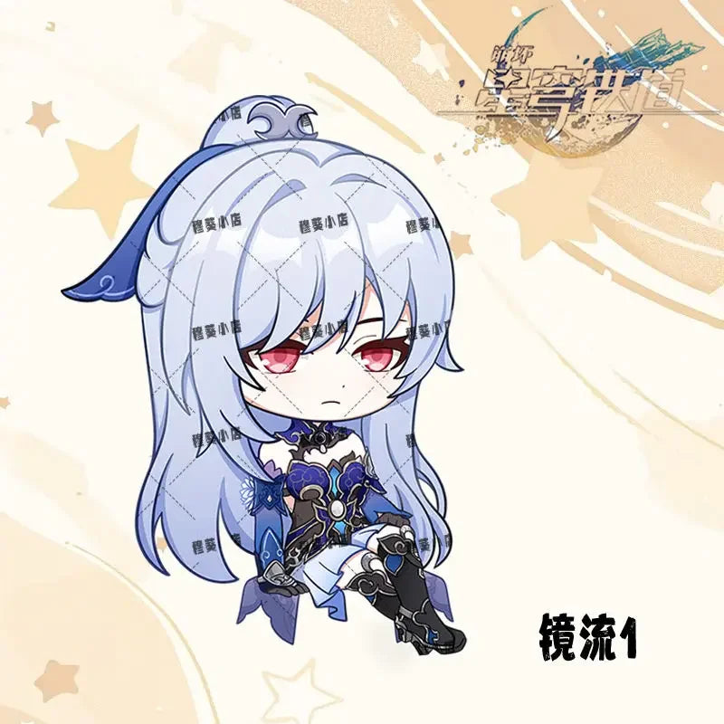 Honkai:Star Rail Boothill Jade Live Broadcast Guest Or Host Magnetic Sofa Sitting Character Acrylic Fridge Sticker Desk Ornament