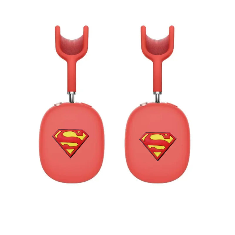 DIY Cartoon Marvel Batman Earphone Case for Apple AirPods Max Earmuff Silicone Protective Cover for AirPods Max Earphone Case