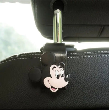 Cartoon Creativity Car Accessories Mickey Minnie Mouse Car Interior Decor Accessories Individuality Seat Hook Car Hook Kawaii