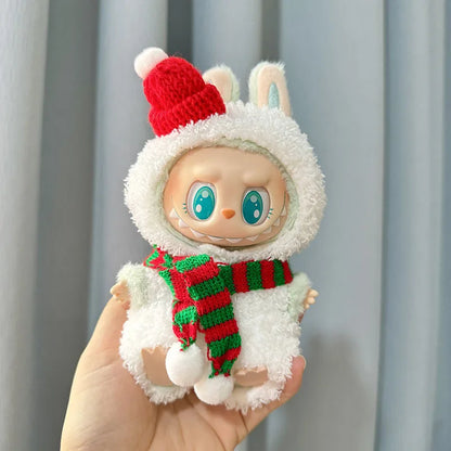 Cute Mini Plush Doll'S Clothes 17cm Labubu II Idol Dolls Sitting Party Outfit Accessories For Korea Kpop Exo Clothing DIY Gift