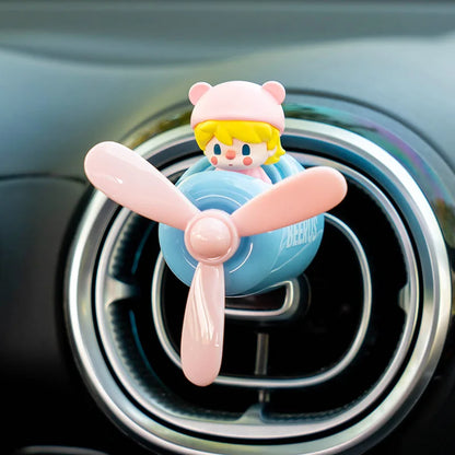 Pop Mart Car Aromatherapy New Small Airplane Fan Car Air Conditioning Vent Decoration And Interior Decoration Ornaments