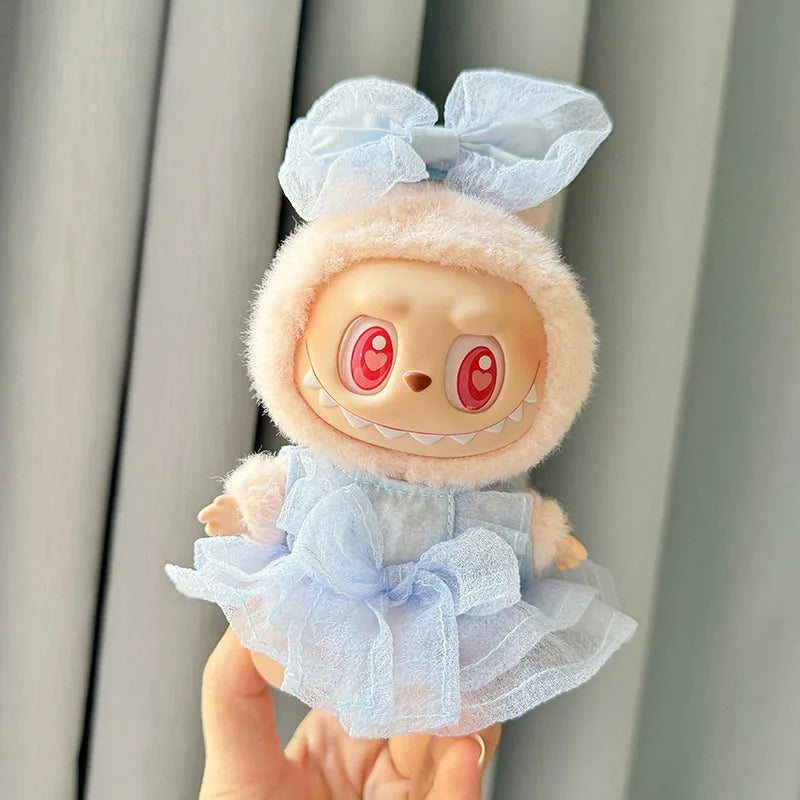 Plush Doll'S Clothes Outfit Accessories For Korea Kpop Exo Labubu V1 V2 Idol Dolls Sitting Party Fashion Skirt Clothing Gift