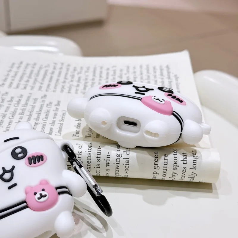 MINISO Chiikawa Apple airpods case kawaii cartoon Anime Hachiware usagi AirPods pro 2 3 pro2 Bluetooth ear case Girly boys Gift