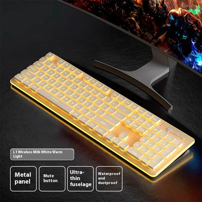 Langtu L1 Mechanical Keyboard Feels Silent Wireless Keyboard Quiet Quiet Desktop Notebook E -Sports Game Office