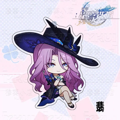 Honkai:Star Rail Boothill Jade Live Broadcast Guest Or Host Magnetic Sofa Sitting Character Acrylic Fridge Sticker Desk Ornament