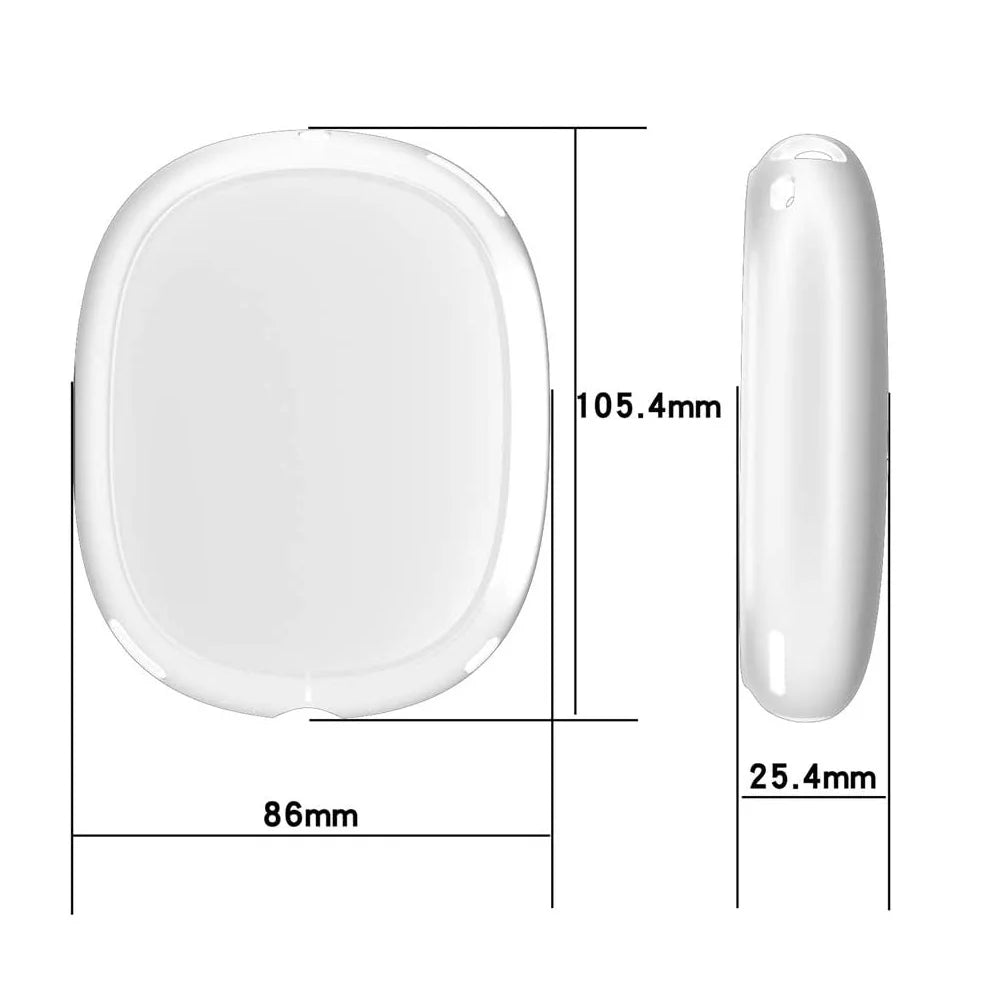 Compatible with AirPods Max Case Transparent Soft Case For AirPods Max Shockproof Case Protective Cover Cute