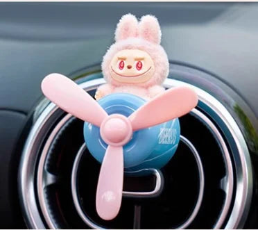 Labubu The Monsters Have A Seat Mengli Car Aromatherapy Doll Car Air Outlet Small Aircraft Cartoon Ornament Decoration