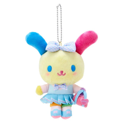 Cute Usahana Plush Mascot Keychain Academy's Sparkle Club Bunny Kawaii Ball Chain Keyring Keyholder Girls Toys