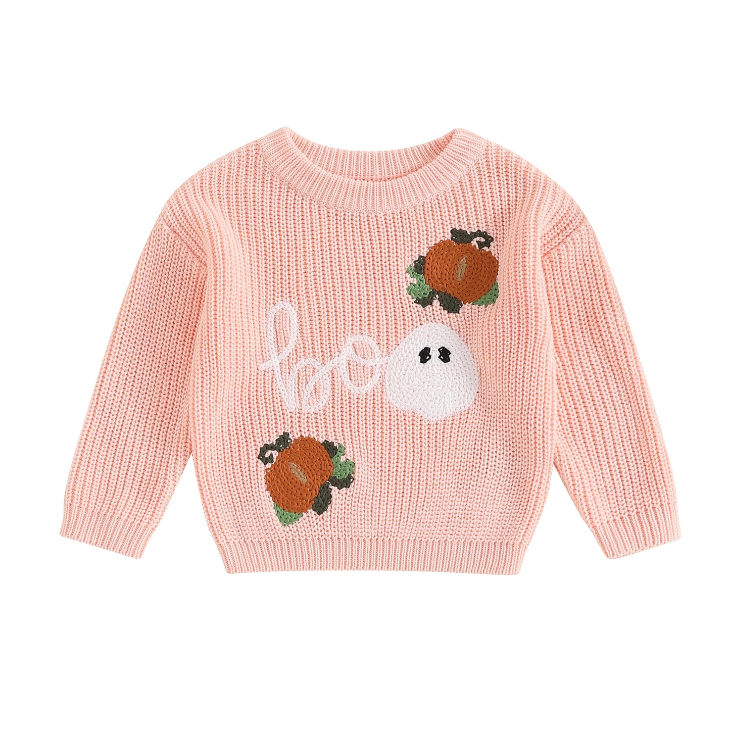 MISOWMNJOY Winter Baby Knitted Clothes for Boys Girls Halloween Sweaters Pumpkin Long Sleeve Crochet Children Pullover Jumper