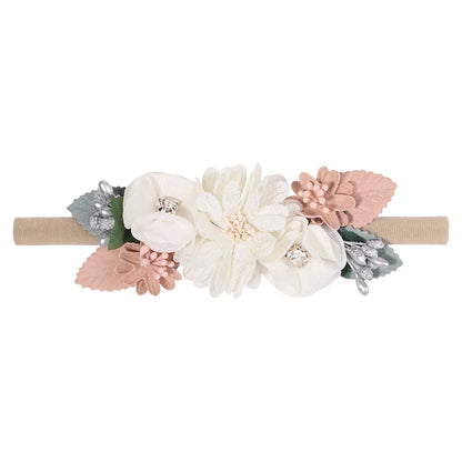 1Pcs Baby Girl Cute Flower Headband Elastic Hair Band Newborn Head Toddler Headband Headwear Kids Accessories Christmas Gifts