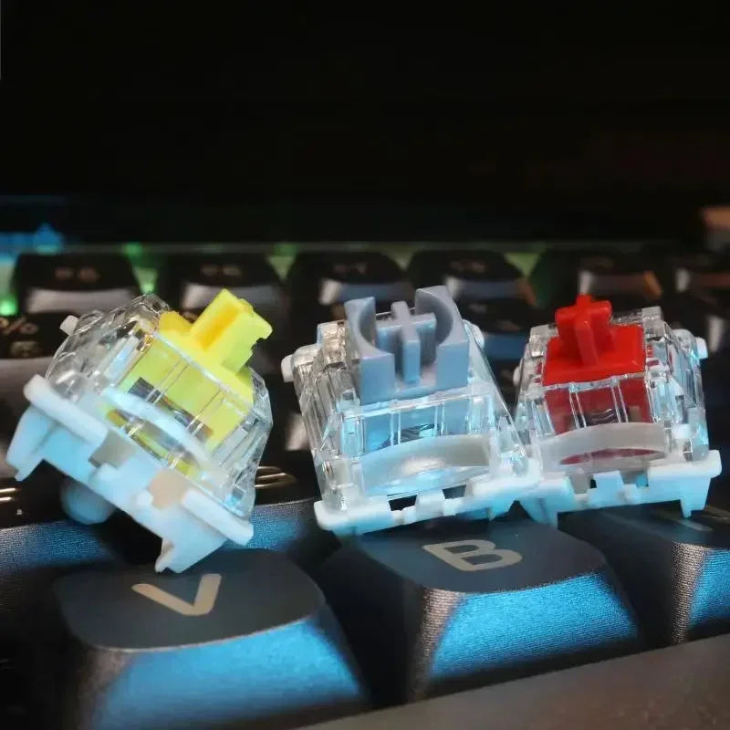 GATERON G Pro V3 3.0 Pro Switch 3pin for Mechanical Keyboard Pre Lubed RGB Linear Tactile White Yellow Red Silver Brown MX Axis