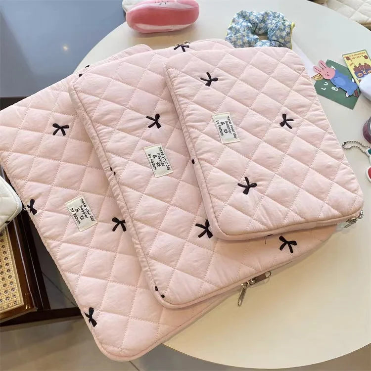 Cute Laptop Sleeve Zipper Cover Computer Carrying Bag For Macbook/LG/Samsung 13/14/15.6/16 inch Huawei Xiaomi iPad 11 inch Pouch