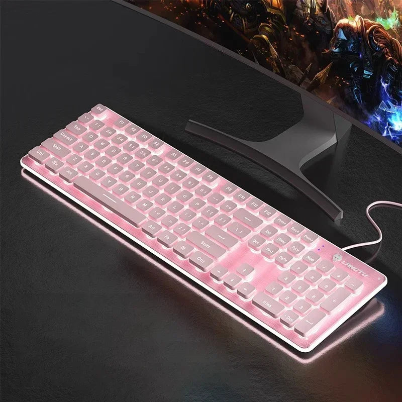 LangTu L1 Mechanical Touch Silent Esports Games Office Backlight Wire Wireless Keyboard Desktop Notebook d Customize Keyboards