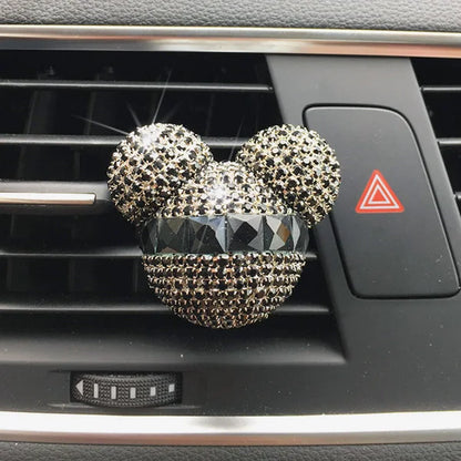 Car Air freshener for girls car accessories decoration car perfume clip fragrance diffuser diamond car interior Decoration