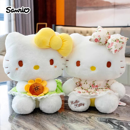 Kawaii Sanrio Anime Hello Kitty Kuromi Cartoon Cute Stuffed Toys Plushier Soft Pillow Child Party Kid Birthday Gift Plush Dolls