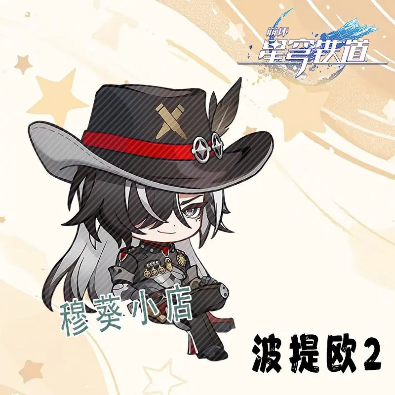 Honkai:Star Rail Boothill Jade Live Broadcast Guest Or Host Magnetic Sofa Sitting Character Acrylic Fridge Sticker Desk Ornament