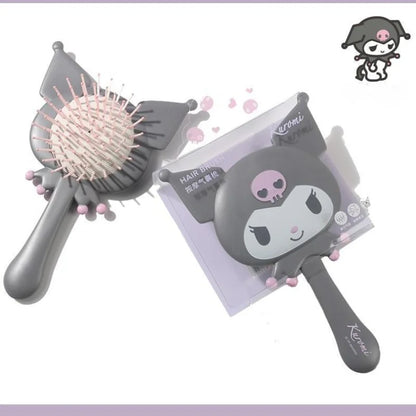 Miniso Massage Air Bag Comb Scalp Fluffy Portable Cartoon Kuromi Long Hair  Anti-static Children's Birthday Gift Kawaii Toy