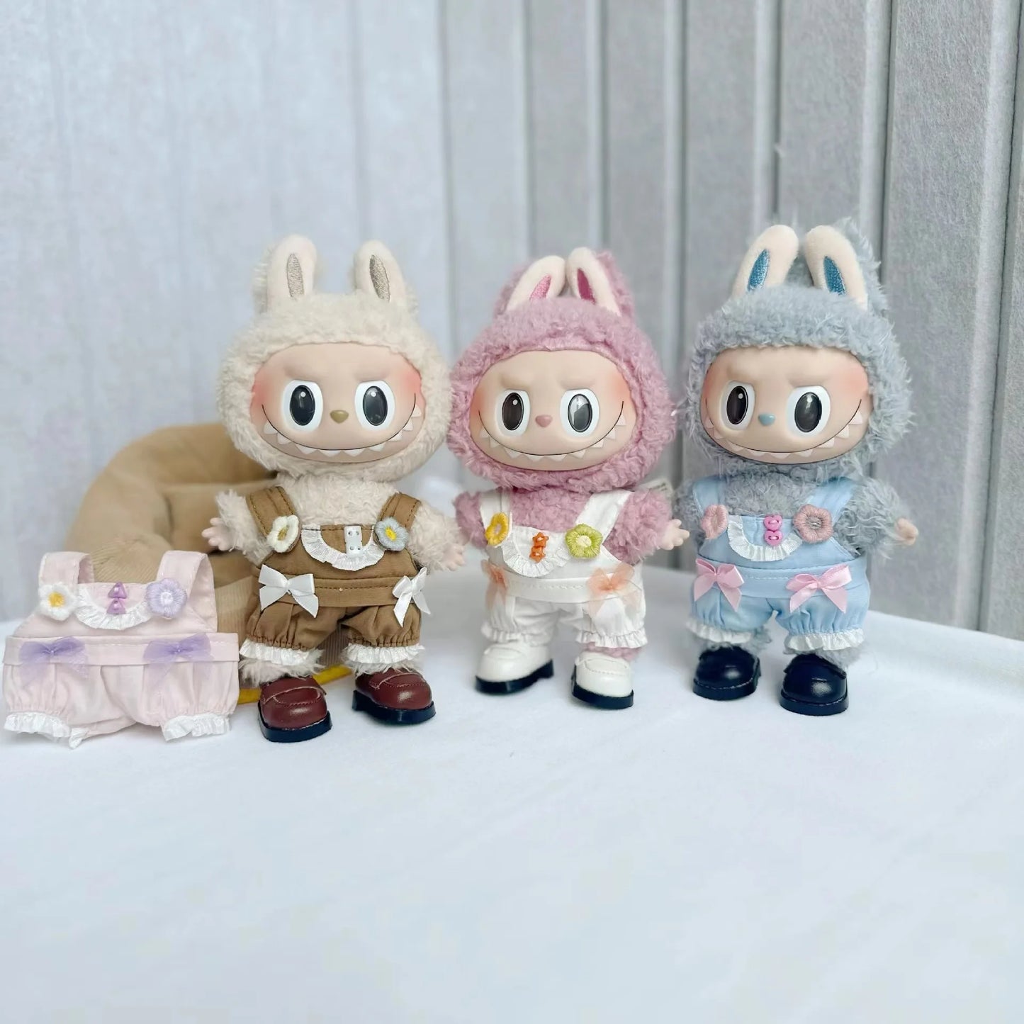 17cm Labubu Idol Dolls Clothes Cute Fashion Clothes Accessories Korea Kpop Exo Clothing Hoodie Plush Doll'S Clothes No Doll