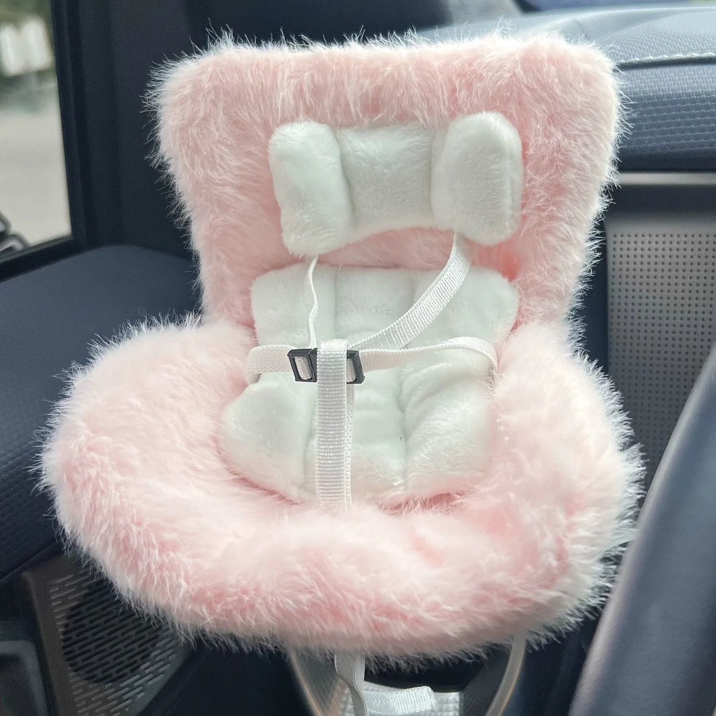 new 15-17cm doll Seat  Labubu Doll Safety Seat Cute Doll Air Outlet Aromatherapy decoration high-grade Car Interior Decoration