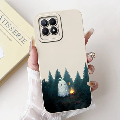 Lens Protective Case For Realme 8i RMX3151 Cute Cartoon Soft Silicone Back Cover For Realme8i Phone Cases