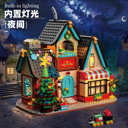 Zhe Gao star hut building street scene children's building blocks toy gift model