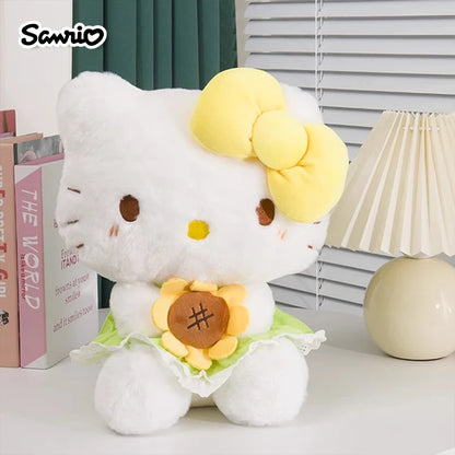 Sanrio Hello Kitty Cinnamoroll Anime Cute Cats Children Stuffed Toys Plush Toys Kawaii Baby Birthday Party Gifts Dolls For Girls