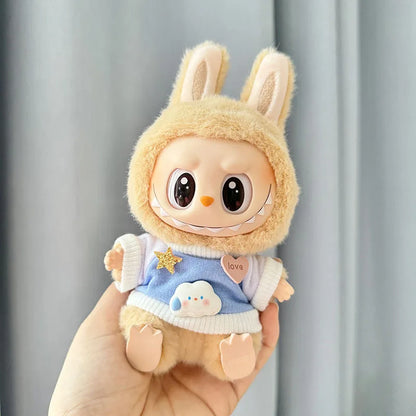 Cute Mini Plush Doll'S Clothes 17cm Labubu II Idol Dolls Sitting Party Outfit Accessories For Korea Kpop Exo Clothing DIY Gift