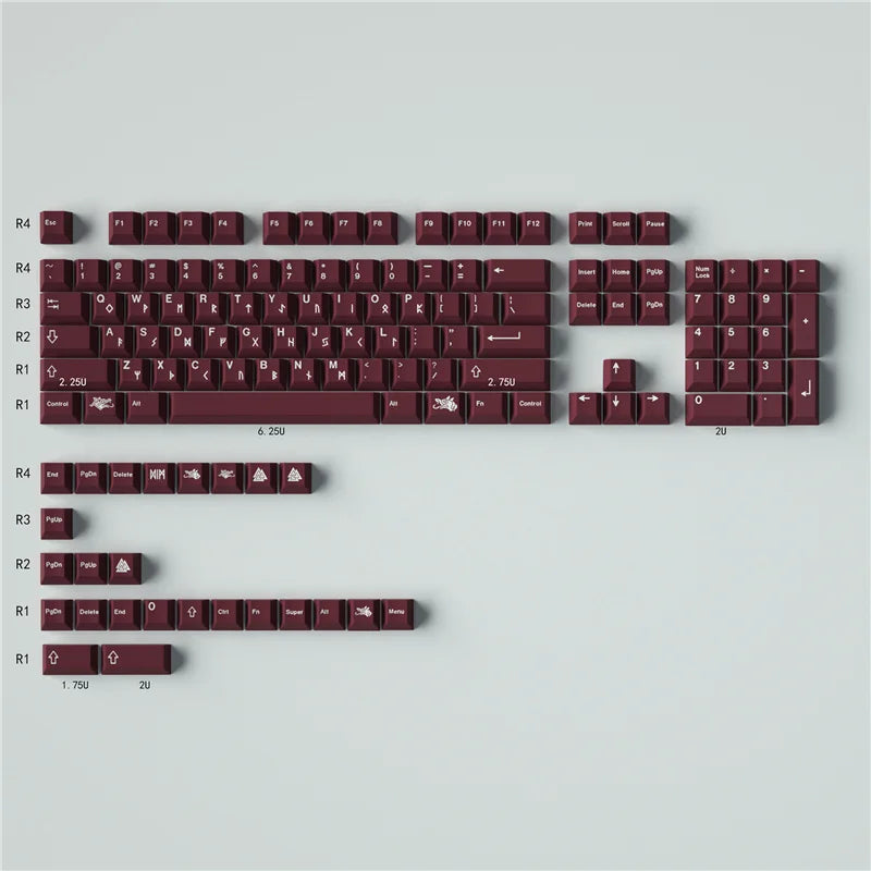 GMK Blot Keycaps Cherry Profile 129/23 Keys 5-side Dye Sublimation PBT Material Keycap For MX Switch Mechanical Keyboard