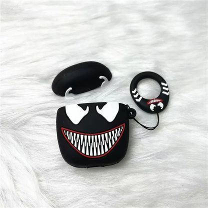 Marvel cartoon venom suitable for airpods bluetooth headphone protective cover airpods 2nd generation silicone protective case