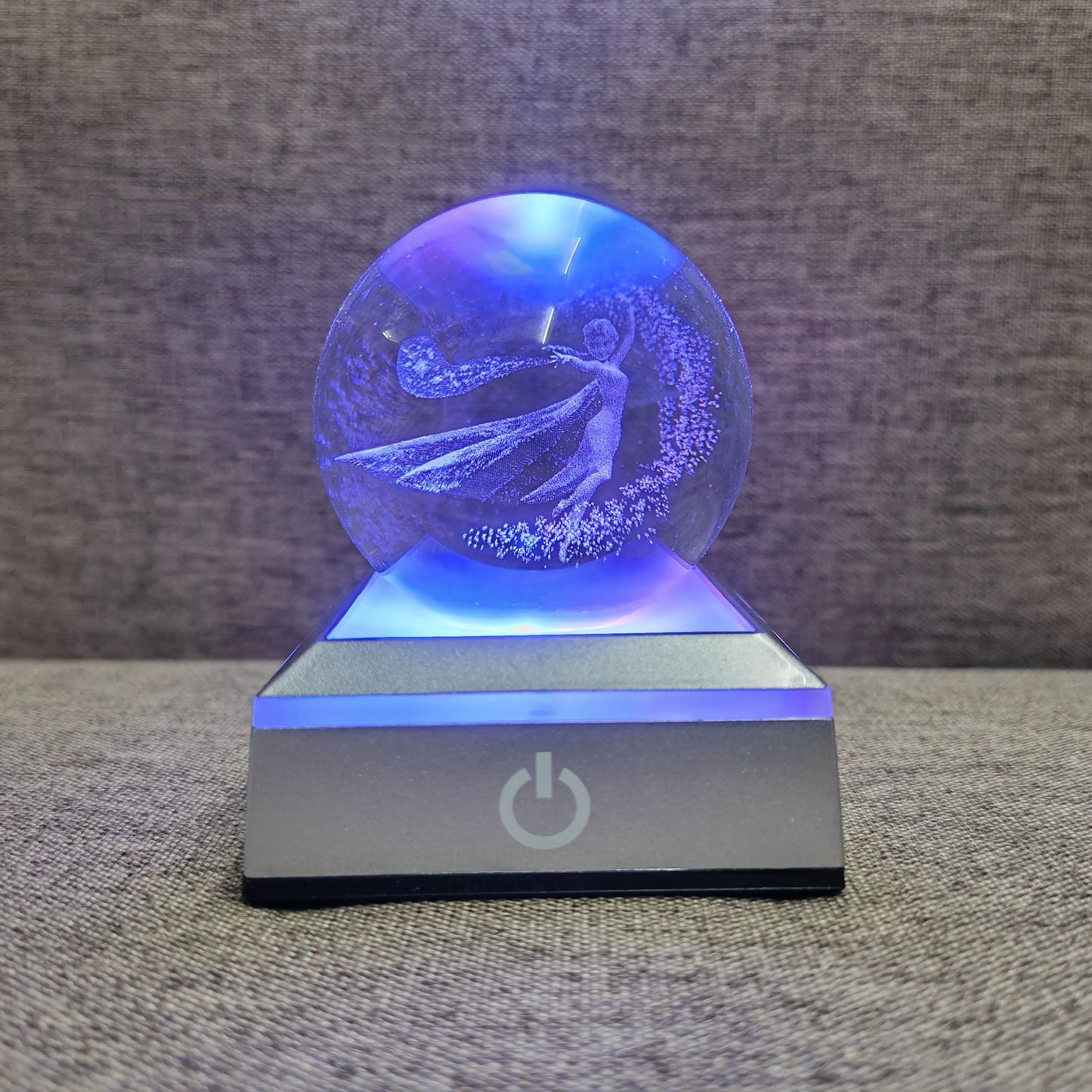 Crystal Ball Night Lights Glowing Planet Galaxy Astronaut 3D Moon Table Lamp USB Atmosphere Lamp Tabletop Decorations Kids Gifts