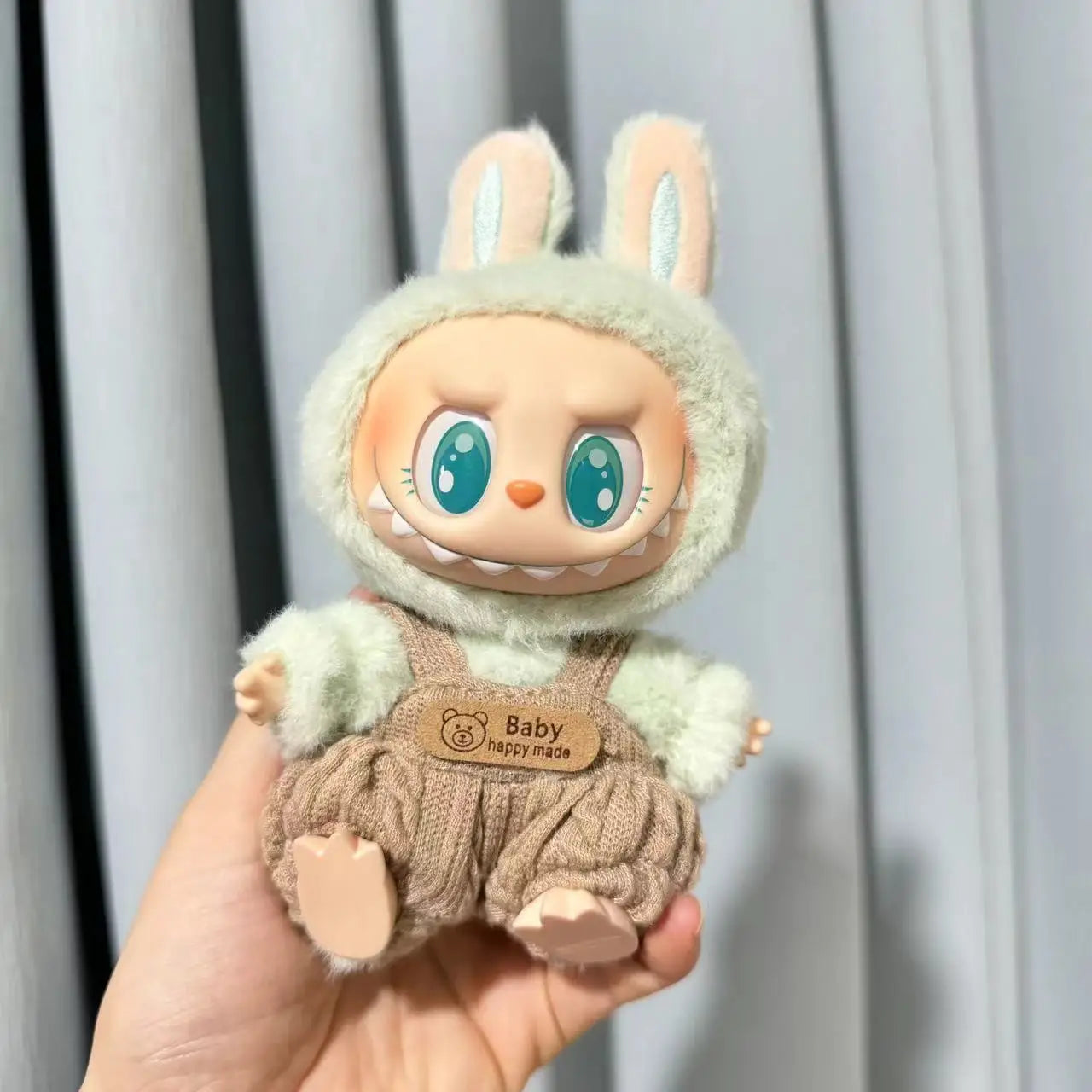 MIni Plush Doll'S Clothes Outfit Accessories For Labubu V1 V2 Idol Dolls sitting party baby clothes lazy Tony suit Clothing Gift