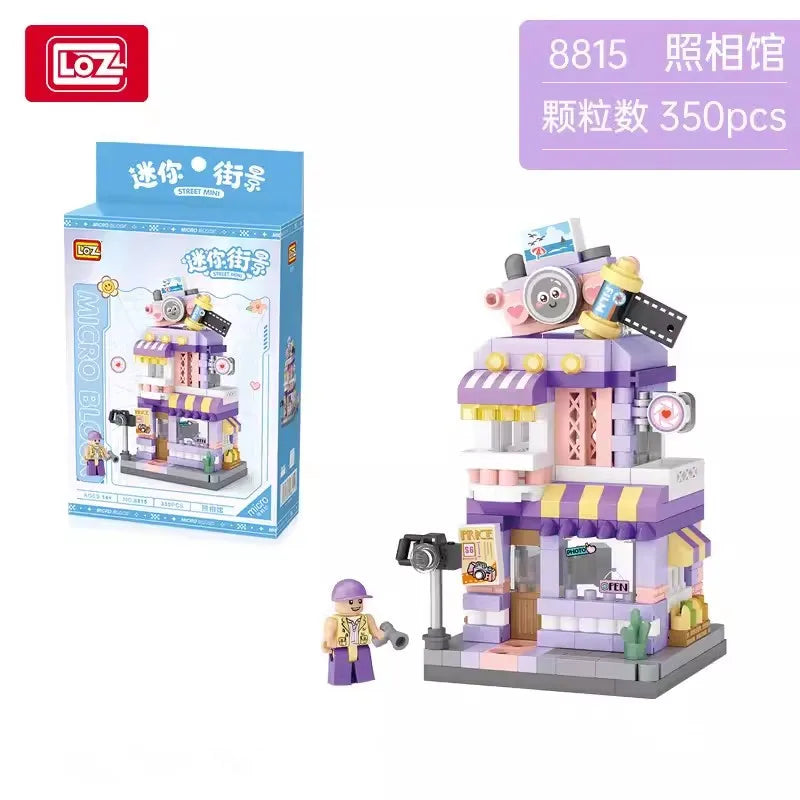 LOZ Building Blocks City View Scene Coffee Shop Retail Store Architectures model Assembly Toy Christmas Gift for Children Adult