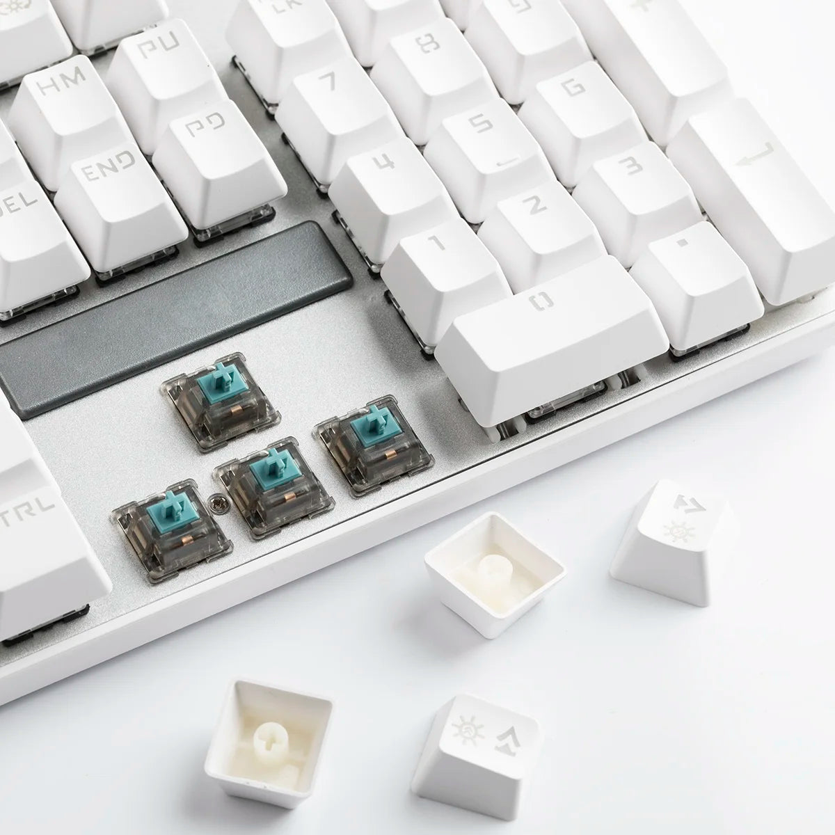 DUROCK T1 Tactile Switch 67g Panda Switch Large Tactility Super Smooth Mechanical Keyborad Switches in Smokey or Clear Housing