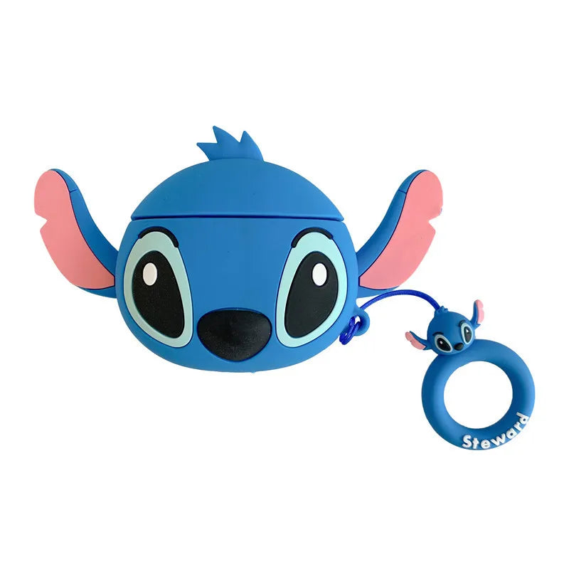 Cute Cartoon Stitch Silicone Cases For Airpods 1 2 3 Protective Bluetooth Wireless Earphone Charging Cover For Airpods Pro Pro2