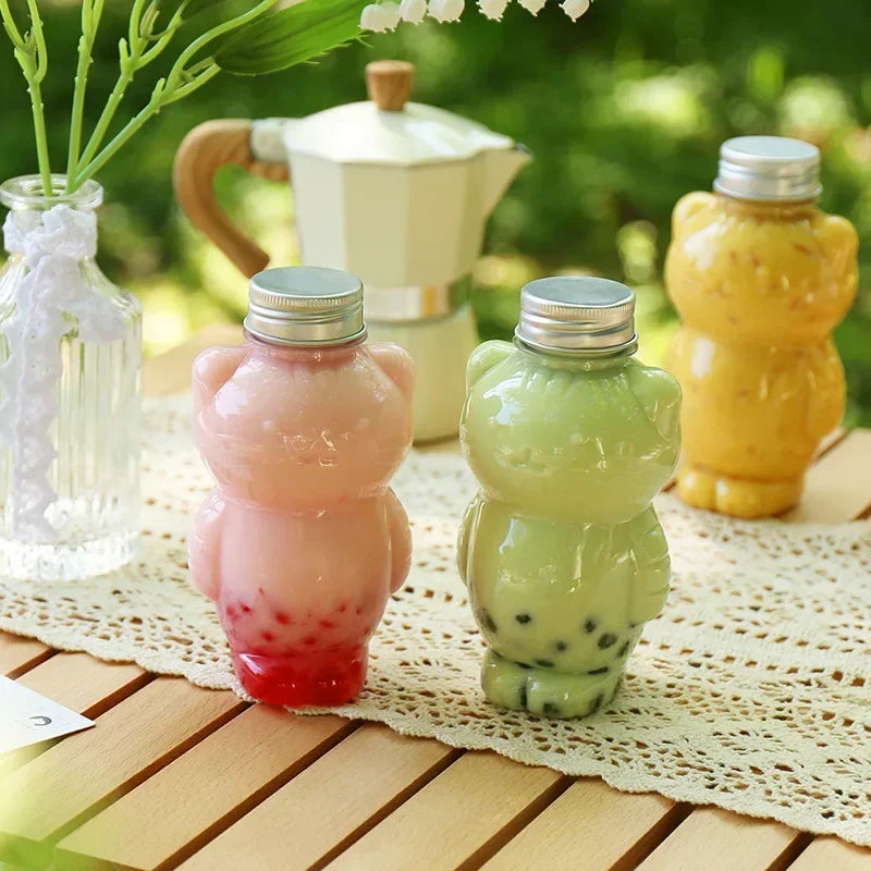 Kawaii Milk Water Bottle Tea Coffee Juice, Portable Water Cup, Home Clear Juice Drink Bottle, BPA Free Cute Water Bottle