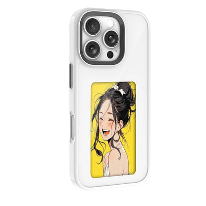 NFC 16promax iphone case E-ink screen four colors Image Transmission  For Iphone 15 14 13 Pro Max DIY Cases Battery Free