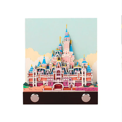 Omoshiroi Magic Castle 3D Notepad 2025 Calendar Memo Pad Block Notes Hary Design Note Paper Stationery Accessories Novelty Gift