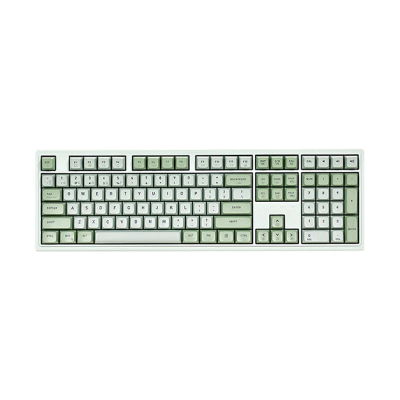 Hyeku M5 Hot Swap Mechanical Keyboard Wired Gaming Keyboard Custom Gasket Structure White Backlit 108 Keys Full Keyboard