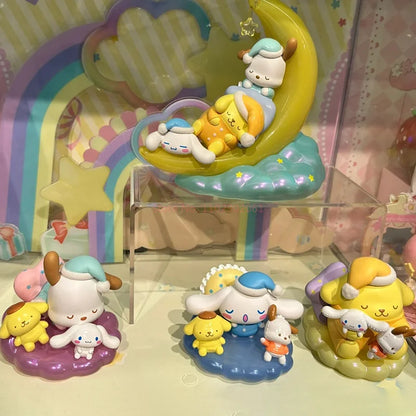 In Spot Sanrio Characters A Sweet Dream Series Elevator Night Light Pompompurin Cinnamoroll Pachacco Kawaii Toy Birthday Gift