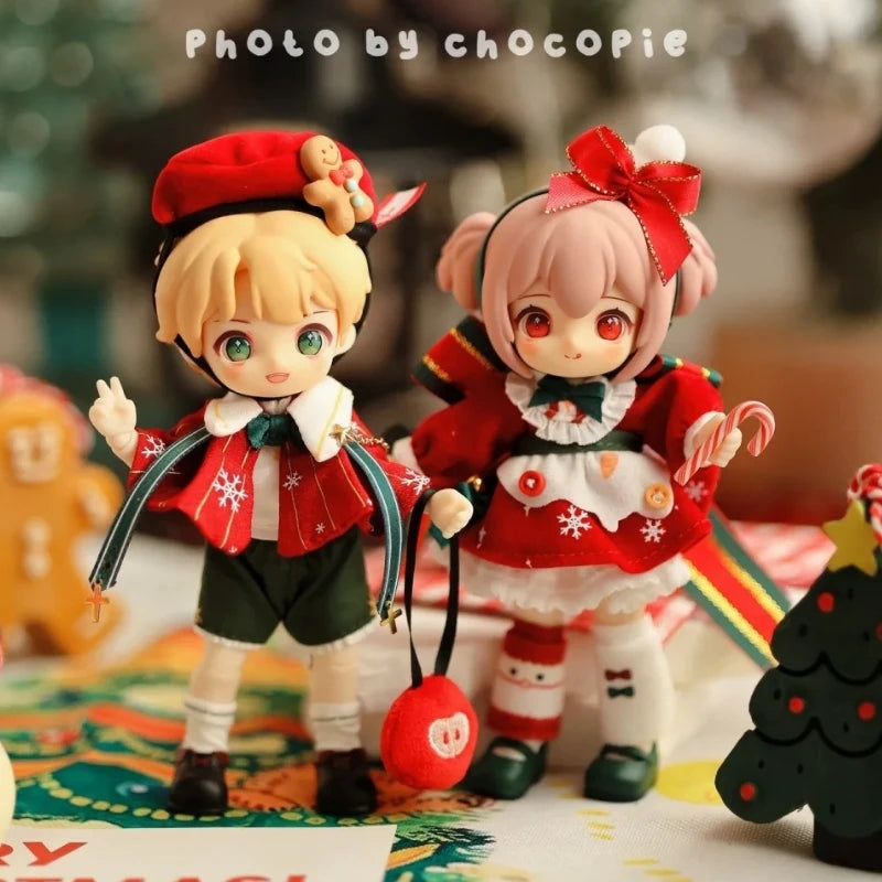 Christmas Nagi Kindergarten Wish Party Series 1/12 Bjd Kawaii Boys And Girls Oints Action Figure Desktop Collect Collectable Toy