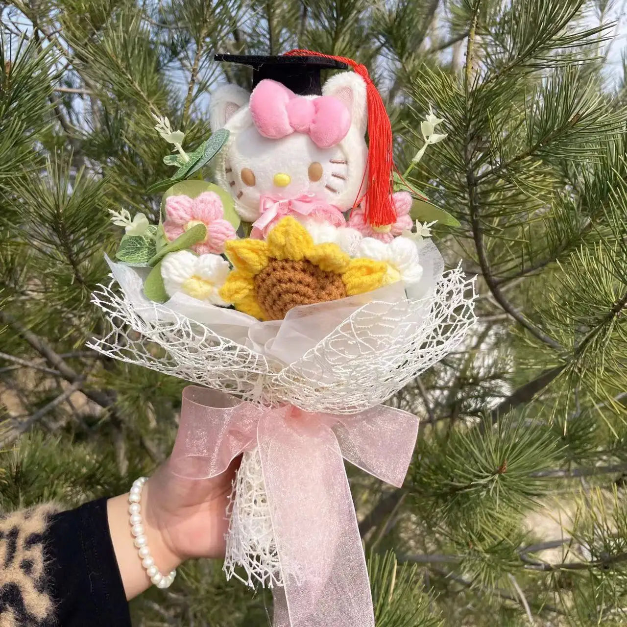 Cartoon Anime Series Plush Kids Toys Graduation Bouquet Children's Day Valentine's Day  Birthday Christmas Graduation Gifts