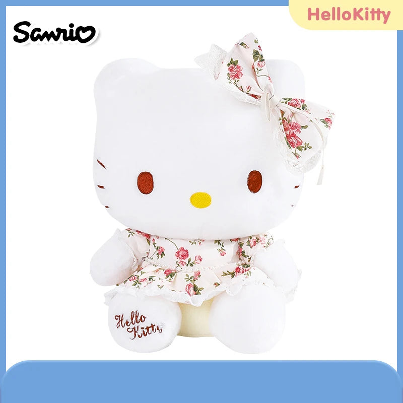 Sanrio Hello Kitty Cinnamoroll Anime Cute Cats Children Stuffed Toys Plush Toys Kawaii Baby Birthday Party Gifts Dolls For Girls