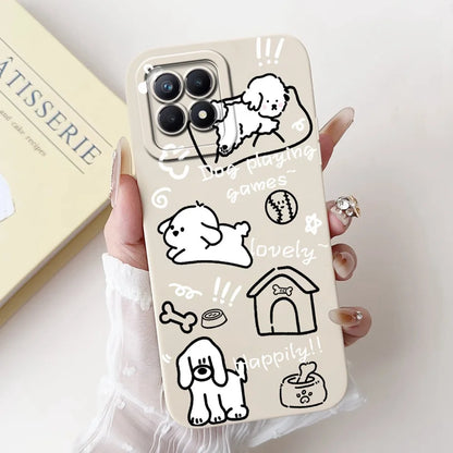 Lens Protective Case For Realme 8i RMX3151 Cute Cartoon Soft Silicone Back Cover For Realme8i Phone Cases