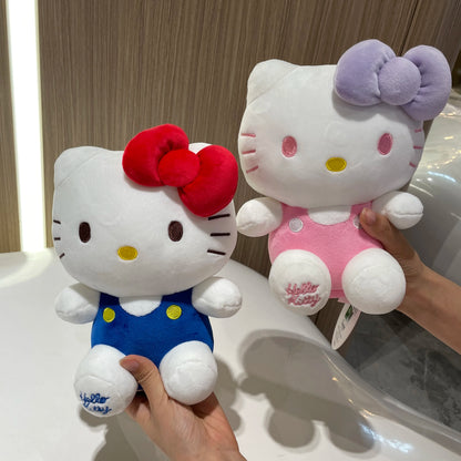 100% Genuine Sanrio Hello Kitty Kuromi Melody Cartoon Plush Stuffed Toys Soft Pillow Plushies Cute Doll Birthday Gifts For Girl