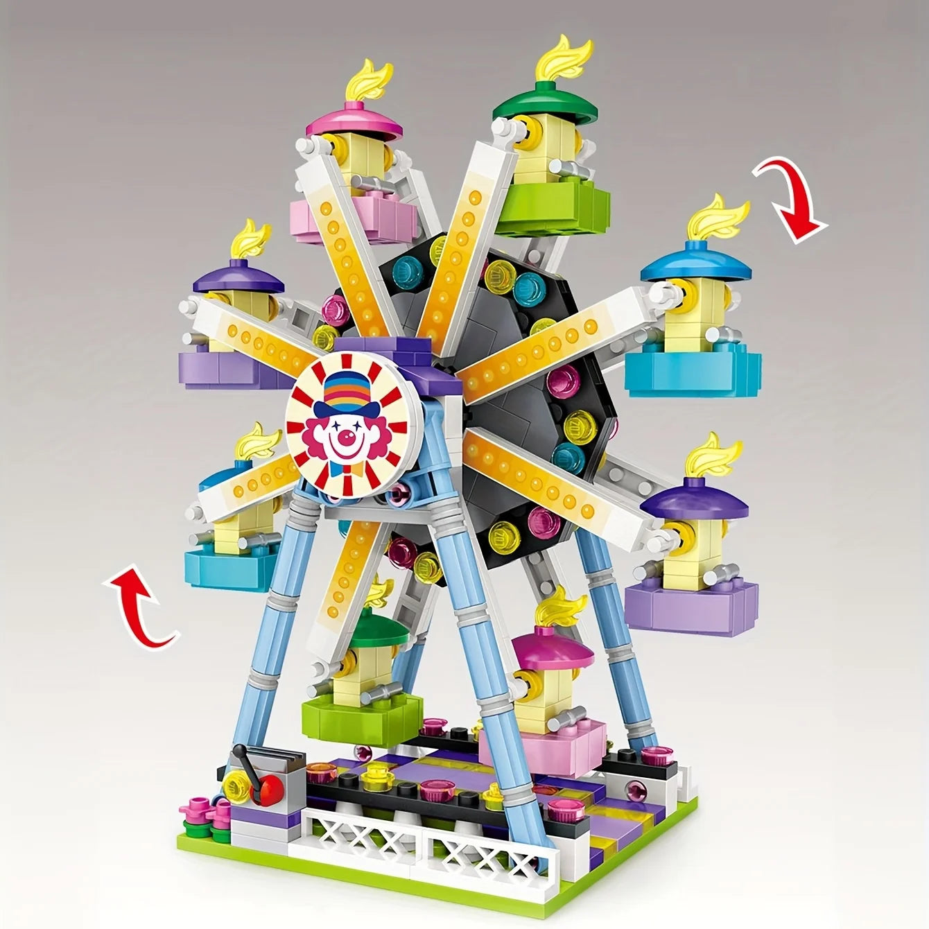 LOZ Playground Ferris Wheel Mini Building Blocks For Birthday Gift Indoor Decoration To Exercise Hands-on Ability